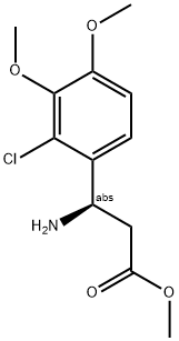 METHYL (3R)-3-AMINO-3-(2-CHLORO-3,4-DIMETHOXYPHENYL)PROPANOATE Struktur