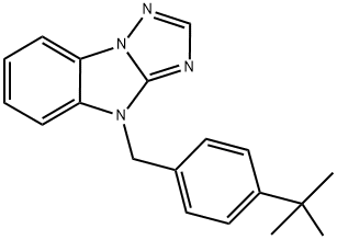 4-(4-TERT-BUTYLBENZYL)-4H-[1,2,4]TRIAZOLO[1,5-A]BENZIMIDAZOLE Structure