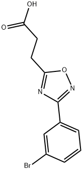 3-[3-(3-BROMOPHENYL)-1,2,4-OXADIAZOL-5-YL]PROPANOIC ACID Struktur