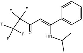 1,1,1,2,2-PENTAFLUORO-5-ISOPROPYLAMINO-5-PHENYLPENT-4-(Z)-ENE-3-ONE Struktur