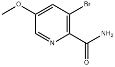 3-BROMO-5-METHOXYPYRIDINE-2-CARBOXAMIDE Struktur