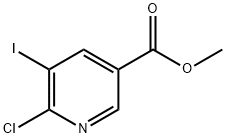 METHYL 6-CHLORO-5-IODONICOTINATE Struktur