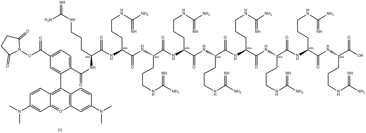 (ARG)9, TAMRA-LABELED Struktur