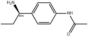 N-[4-((1R)-1-AMINOPROPYL)PHENYL]ACETAMIDE Struktur