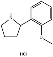 2-(2-METHOXY-PHENYL)-PYRROLIDINE, HYDROCHLORIDE Struktur