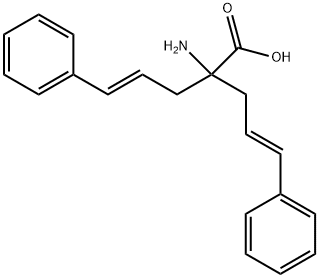 2-AMINO-5-PHENYL-2-(3-PHENYLALLYL)-PENT-4-ENOIC ACID Struktur