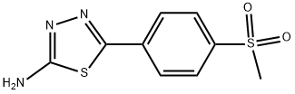 5-(4-METHANESULFONYL-PHENYL)-[1,3,4] THIADIAZOL-2-YLAMINE Struktur