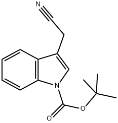 TERT-BUTYL 3-(CYANOMETHYL)-1H-INDOLE-1-CARBOXYLATE Struktur