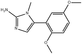 5-(2,5-Dimethoxyphenyl)-1-methyl-1H-imidazol-2-amine Struktur