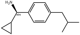 (1R)CYCLOPROPYL[4-(2-METHYLPROPYL)PHENYL]METHYLAMINE Struktur