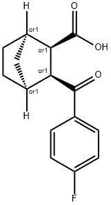 DIENDO-3-(4-FLUORO-BENZOYL)-BICYCLO[2.2.1]HEPTANE-2-CARBOXYLIC ACID Struktur