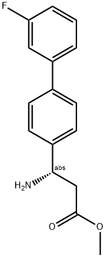 METHYL (3S)-3-AMINO-3-[4-(3-FLUOROPHENYL)PHENYL]PROPANOATE Struktur