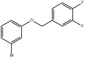 3-BROMOPHENYL-(3,4-DIFLUOROBENZYL)ETHER Struktur