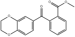 METHYL 2-[3,4-(ETHYLENEDIOXY)BENZOYL]BENZOATE Struktur