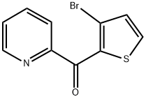 2-(3-BROMO-2-THENOYL)PYRIDINE Struktur