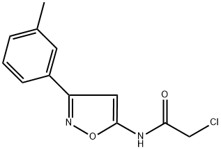 2-CHLORO-N-(3-M-TOLYLISOXAZOL-5-YL)ACETAMIDE Struktur