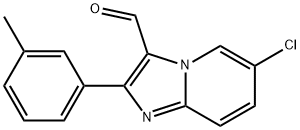 6-CHLORO-2-M-TOLYL-IMIDAZO[1,2-A]PYRIDINE-3-CARBALDEHYDE Struktur