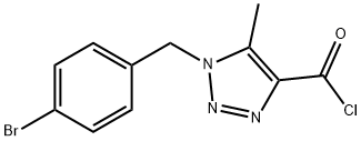 1-(4-BROMOBENZYL)-5-METHYL-1H-[1,2,3]-TRIAZOLE-4-CARBONYL CHLORIDE Struktur