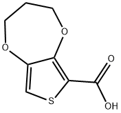 3,4-DIHYDRO-2H-THIENO[3,4-B][1,4]DIOXEPINE-6-CARBOXYLIC ACID Struktur