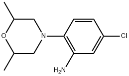 5-CHLORO-2-(2,6-DIMETHYLMORPHOLIN-4-YL)ANILINE Struktur