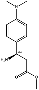 METHYL (3R)-3-AMINO-3-[4-(DIMETHYLAMINO)PHENYL]PROPANOATE Struktur