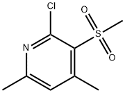 2-CHLORO-4,6-DIMETHYL-3-(METHYLSULFONYL)PYRIDINE Struktur