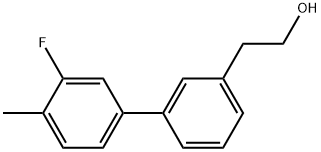 3-(3-FLUORO-4-METHYLPHENYL)PHENETHYL ALCOHOL Struktur