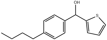 4-N-BUTYLPHENYL-(2-THIENYL)METHANOL Struktur