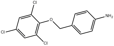 4-[(2,4,6-TRICHLOROPHENOXY)METHYL]ANILINE Struktur