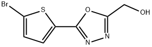 [5-(5-BROMOTHIEN-2-YL)-1,3,4-OXADIAZOL-2-YL]METHANOL Struktur