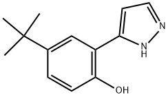 4-TERT-BUTYL-2-(1H-PYRAZOL-5-YL)PHENOL Struktur