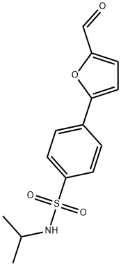 4-(5-FORMYL-2-FURYL)-N-ISOPROPYLBENZENESULFONAMIDE Struktur