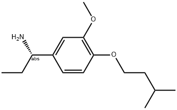 (1S)-1-[3-METHOXY-4-(3-METHYLBUTOXY)PHENYL]PROPYLAMINE Struktur