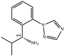 (1R)-2-METHYL-1-(2-(1,2,4-TRIAZOLYL)PHENYL)PROPYLAMINE Struktur