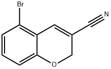 5-BROMO-2H-CHROMENE-3-CARBONITRILE Struktur