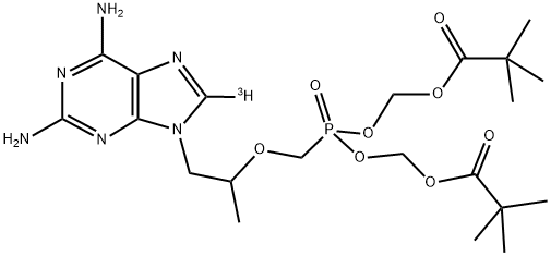 BIS-POM PMPDAP, [ADENINE-8-3H]- Struktur