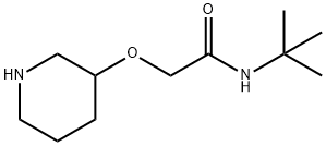 N-TERT-BUTYL-2-(PIPERIDIN-3-YLOXY)-ACETAMIDE Struktur