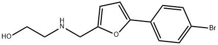 2-(((5-(4-BROMOPHENYL)-2-FURYL)METHYL)AMINO)ETHANOL Struktur