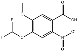 4-(DIFLUOROMETHOXY)-5-METHOXY-2-NITROBENZOIC ACID Struktur