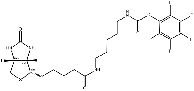 PENTAFLUOROPHENYL BIOTINAMIDOPENTANOATE Struktur