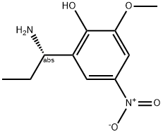 2-((1S)-1-AMINOPROPYL)-6-METHOXY-4-NITROPHENOL Struktur