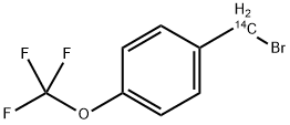 4-(TRIFLUOROMETHOXY) BENZYL BROMIDE, [METHYLENE-14C] Struktur