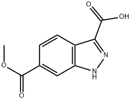 6-METHOXYCARBONYL-(1H)INDAZOLE-3-CARBOXYLIC ACID Struktur