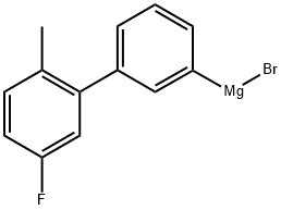 3-(3-FLUORO-6-METHYLPHENYL)PHENYLMAGNESIUM BROMIDE Struktur