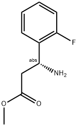 METHYL (3R)-3-AMINO-3-(2-FLUOROPHENYL)PROPANOATE Struktur