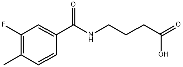 4-[(3-FLUORO-4-METHYLBENZOYL)AMINO]BUTANOIC ACID Struktur