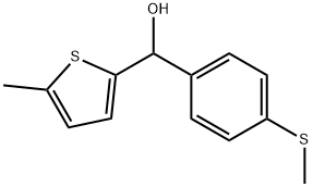 5-METHYL-2-THIENYL-(4-METHYLTHIOPHENYL)METHANOL Struktur