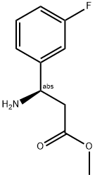 METHYL (3R)-3-AMINO-3-(3-FLUOROPHENYL)PROPANOATE Struktur