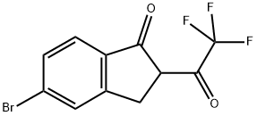 5-BROMO-2-TRIFLUOROACETYL-1-INDANONE Struktur