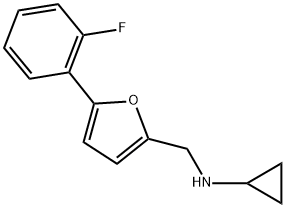 N-((5-(2-FLUOROPHENYL)-2-FURYL)METHYL)CYCLOPROPANAMINE Struktur